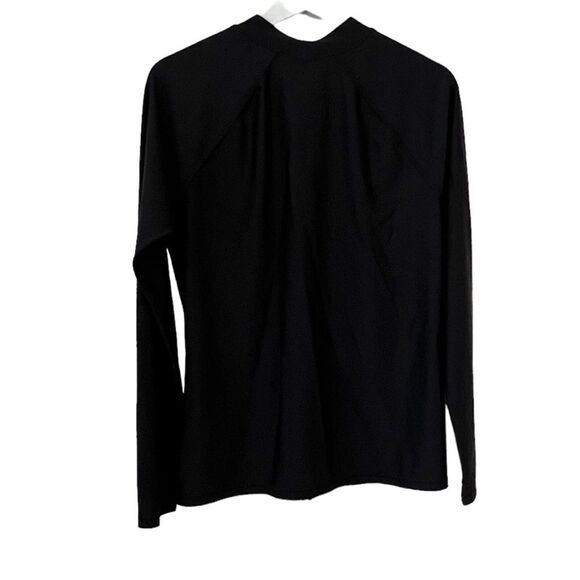 Speedo Black Zip Power Flex Eco Warm Up Jacket Size Large - Picture 2 of 7